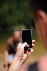 Mobile phone in hand