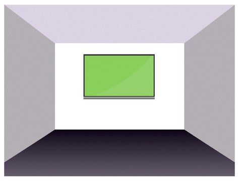 Ecran de t&eacute;l&eacute;vision dans une salle