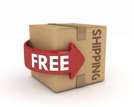 3d free shipping cardboard