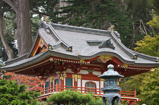Temple at Japanese garden San Fransisco