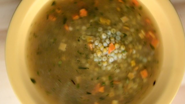 Sopa de fideos con verduras 야채 국수 스프