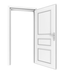 open door. 3d render