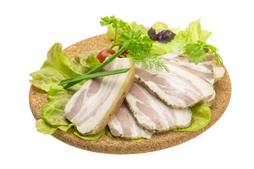 Bacon with vegetables