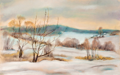Winter landscape.