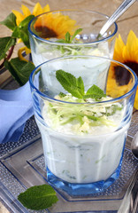 verrine de concombre et raifort au yaourt 2