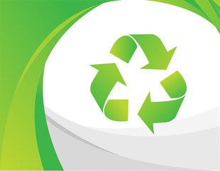Obraz premium Vector recycle sign