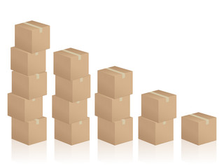 cardboard boxes diagram