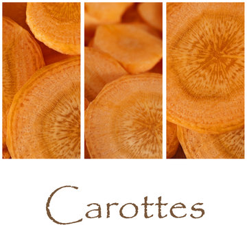 composition carotes en rondelles