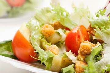 Close-up of salad. Selective focus