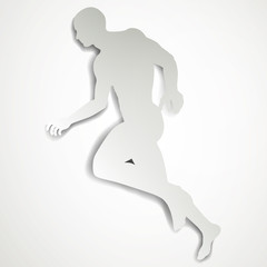 Vector Illustration of a Jogger