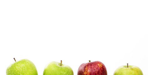 rotgrünes Obst  