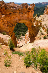 arco naturale nel Bryce Canyon National Park in Utah