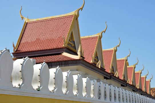 Wall of Royal Palace, Phnom Penh (Cambodia)