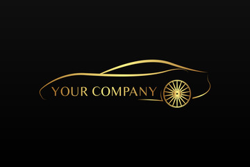 Golden car logo
