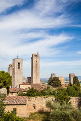 Fototapeta na wymiar San Gimignano towers