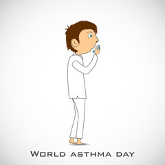 World Asthma Day background.