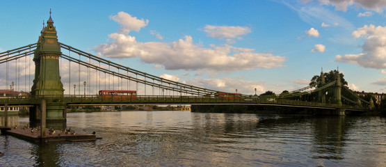 Hammersmith Bridge - obrazy, fototapety, plakaty
