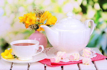 Beautiful set with tea