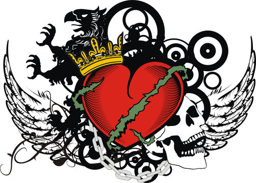 heraldic heart coat of arms8