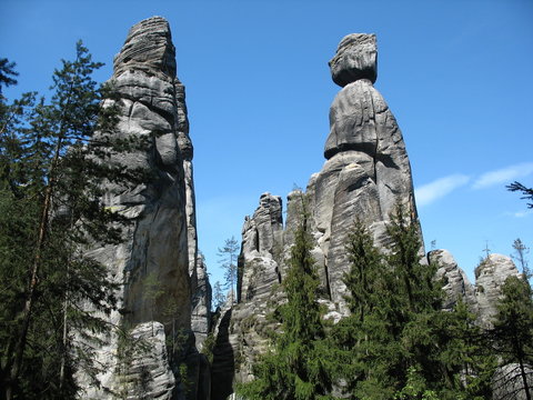 "B&uuml;rgermeister und B&uuml;rgermeisterin" - Adersbacher Felsenstadt