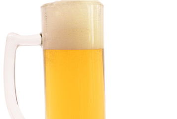 Beer on a white background