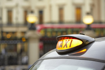 Taxi car in London