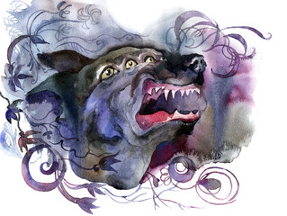Naklejka premium angry animal