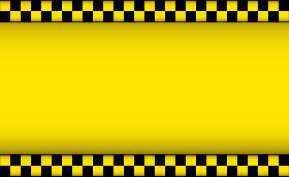 yellow background with taxi symbol