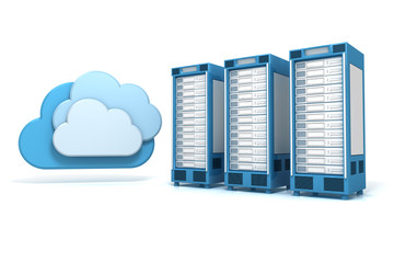 3 Cloud Computing Server blau