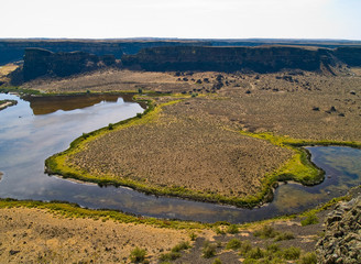 Overlook from the Edge of Dry Flats Gulch a River Canyon