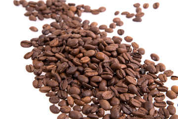 coffee beans background, black coffee