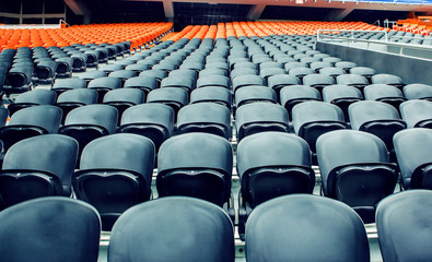 Fototapeta premium Empty rows of chairs