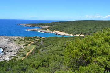 Vista panoramica del Parco Naturale di Porto Selvaggio