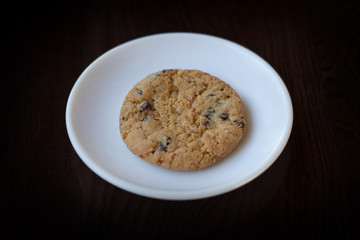 Oat cookies on a plate