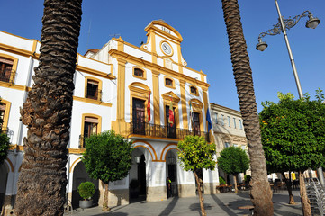Ayuntamiento de Mérida, Casa Consistorial - obrazy, fototapety, plakaty