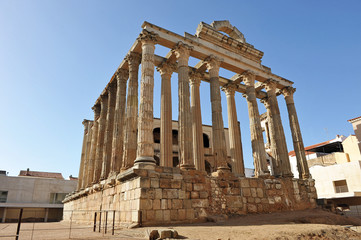 Fototapeta premium Roman temple of Diana, Merida, Spain