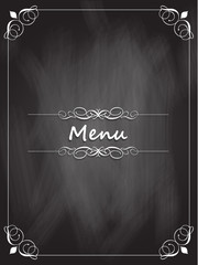 Chalkboard menu design - obrazy, fototapety, plakaty