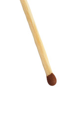 one match isolated on white background clipping path