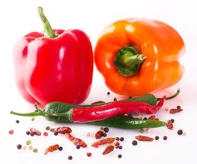 Collection of peppers