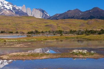 The National Park Torres del Paine, Patagonia, Chile