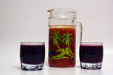 tasty and fresh juice from citrus fruits.