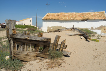 Old salt mine boat