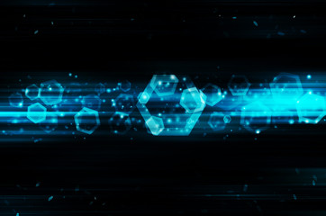 abstract blue tech background