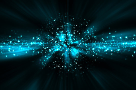 abstract blue star background