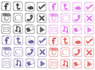 Different kinds of icons