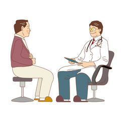 医師と患者の問診