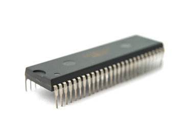 electronic chips isolated