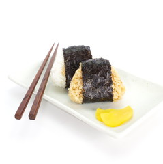 Japanese cuisine, rice ball Onigiri