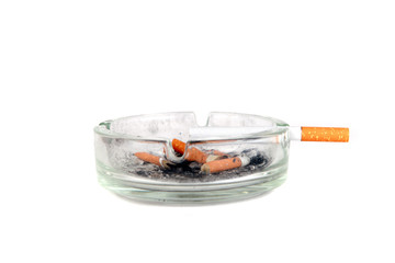 Ashtray and Cigarette