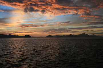 Tramonto bai di El Nido - Palawan - Filippine